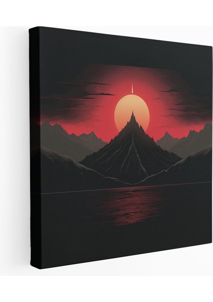 Orta Dünya Sauron'un Gözü Tablo - Orta Dünya, Duvar Dekorasyonu, Kanvas Tablo, Kanvas Tablo, 30X30