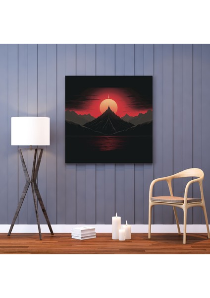Orta Dünya Sauron'un Gözü Tablo - Orta Dünya, Duvar Dekorasyonu, Kanvas Tablo, Kanvas Tablo, 30X30