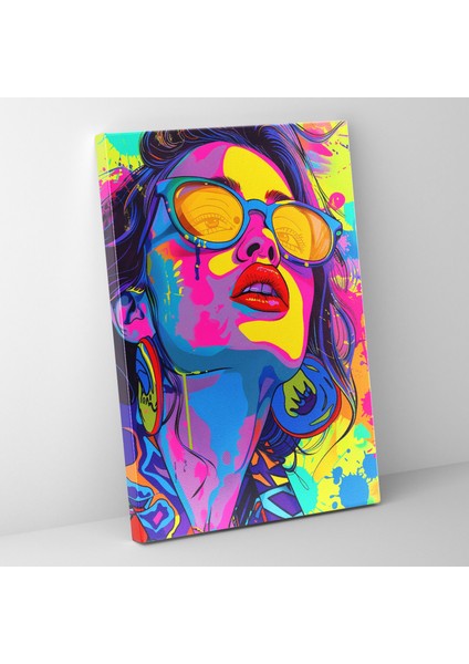 Popart Tarzı Duvar Tablosu - Popart, Kanvas Tablo, Duvar Sanatı, Duvar Dekorasyonu, 30X50