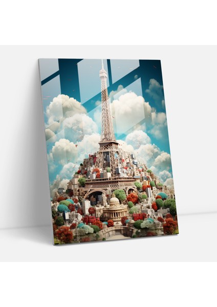 Oppenheimer Cam Baskı - Küresel Simgesel Yapılar - Oppenheimer, Ev Dekorasyonu, Dijital Kolaj, Oppenheimer, 30X45