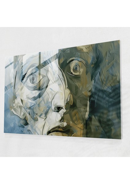 Pablo Picasso Cam Duvar Sanatı - Pablo Picasso, Deforme Özellikler, Pablo Picasso, Cam Duvar Sanatı, 45X30