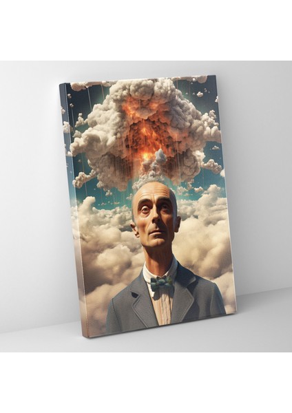 Oppenheimer Gerçeküstü Kanvas Tablo - Oppenheimer, Dijital Sanat, Duvar Dekorasyonu, Bilimsel Deha, 30X50