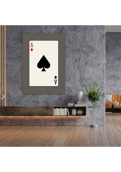 Oyun Kartı Duvar Tablosu - Oyun Kağıdı, Kanvas, Oyun Kağıdı, Kanvas Tablo, 30X50 fiyatları