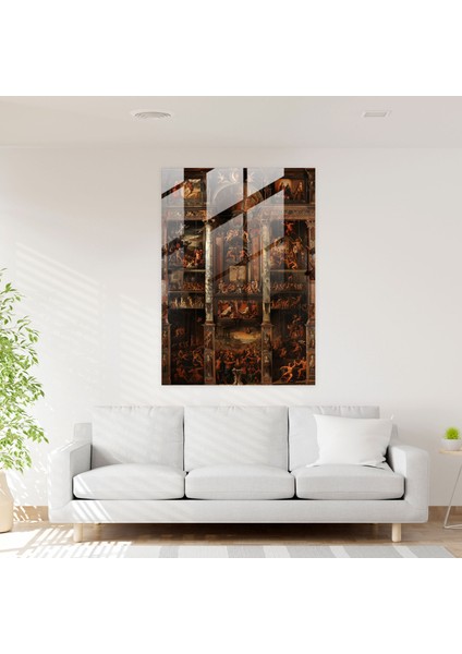 Girift Detaylar Cam Baskı - Raffaello Sanzio, Duvar Dekorasyonu, Ev Dekorasyonu, Raffaello Sanzio, 30X45