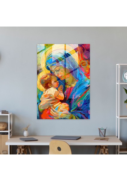 Raffaello Sanzio Cam Baskı - Raffaello Sanzio, Ev Dekorasyonu, Modern Sanat, Cam Duvar Sanatı, 30X45 fiyatları