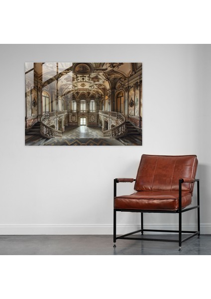 Michelangelo Cam Baskı - Rönesans Elegance Süslü Dekor Cam Duvar Sanatı - Michelangelo, Cam Sanatı, Ev Dekorasyonu, Cam Duvar Sanatı, 45X30