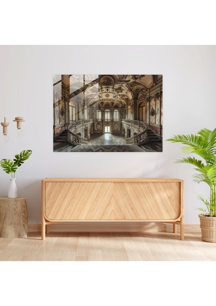 Michelangelo Cam Baskı - Rönesans Elegance Süslü Dekor Cam Duvar Sanatı - Michelangelo, Cam Sanatı, Ev Dekorasyonu, Cam Duvar Sanatı, 45X30