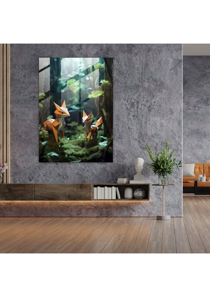 Origami Ev Dekorasyonu - Origami, Eğlenceli, Origami Hayvanlar, Modern Sanat, 30X45 fiyatları