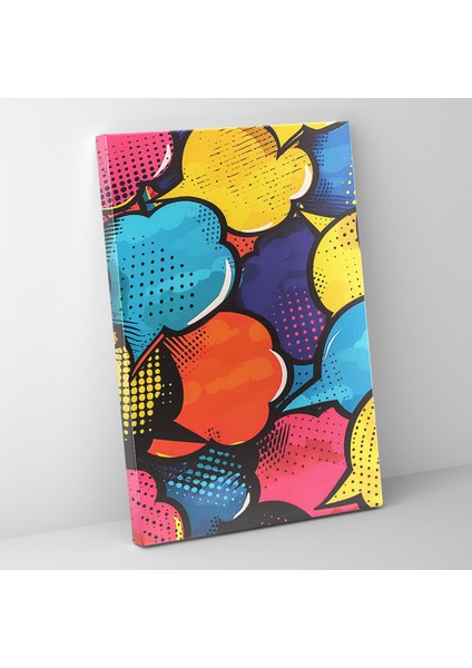 Popart Tarzı Duvar Sanatı - Popart, Duvar Sanatı, Konuşma Balonları, Popart Tarzı, 30X50