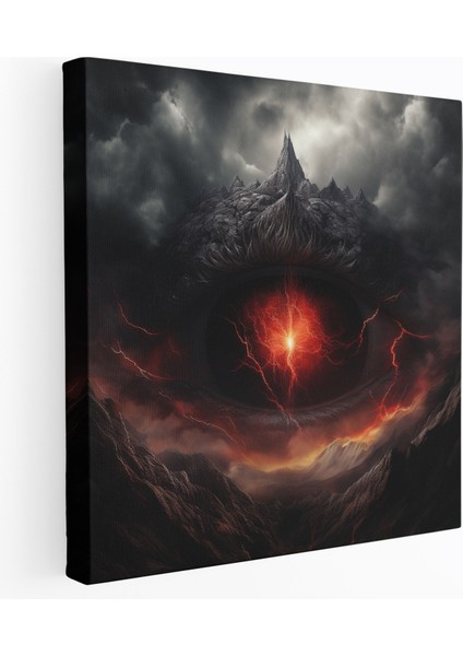 Orta Dünya Kanvas Tablo - Sauron'un Gözü Dijital Sanat - Orta Dünya, Dijital Illüstrasyon, Sauron'un Gözü, Orta Dünya, 30X30