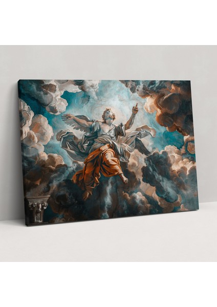 Michelangelo Duvar Dekorasyonu – Dini Sembolizm Kanvas Tablo - Michelangelo, Kanvas Tablo, Kanvas Tablo, Michelangelo, 50X30