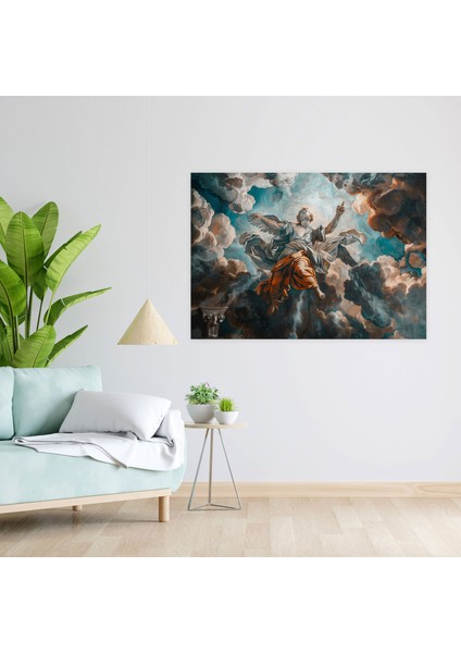 Michelangelo Duvar Dekorasyonu – Dini Sembolizm Kanvas Tablo - Michelangelo, Kanvas Tablo, Kanvas Tablo, Michelangelo, 50X30 modelleri