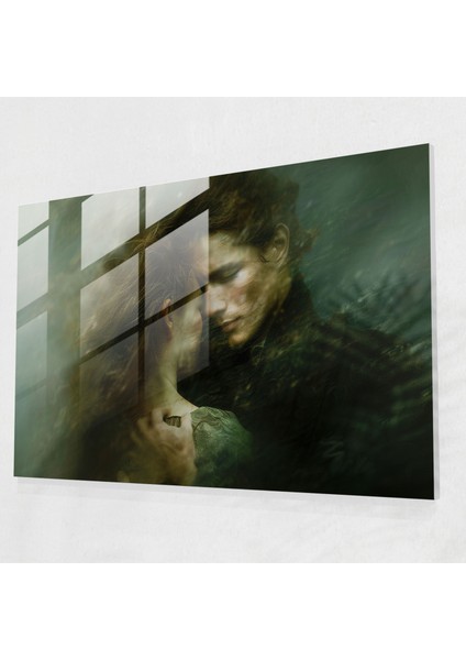 Rembrandt Cam Baskı Modern Sanat - Rembrandt, Modern Sanat, Rembrandt, Kucaklayan Çift, 45X30