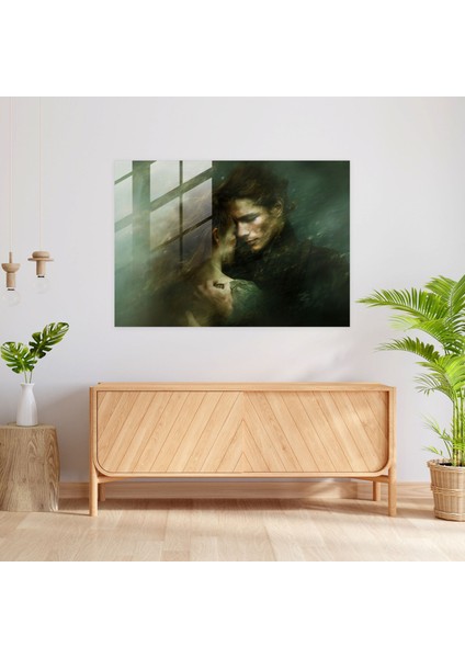 Rembrandt Cam Baskı Modern Sanat - Rembrandt, Modern Sanat, Rembrandt, Kucaklayan Çift, 45X30 fiyatları