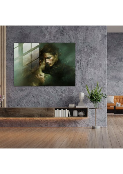 Rembrandt Cam Baskı Modern Sanat - Rembrandt, Modern Sanat, Rembrandt, Kucaklayan Çift, 45X30 modelleri