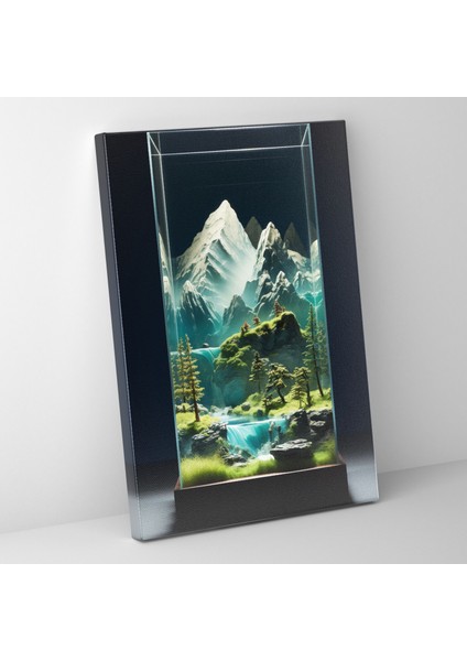 Gerçekçi Cam Heykel Kanvas Tablo - Gerçekçi Cam Heykel, Gerçekçi Cam Heykel, Duvar Sanatı, Kanvas Tablo, 30X50
