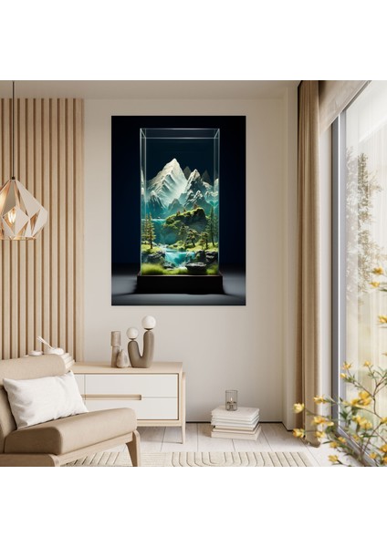 Gerçekçi Cam Heykel Kanvas Tablo - Gerçekçi Cam Heykel, Gerçekçi Cam Heykel, Duvar Sanatı, Kanvas Tablo, 30X50 modelleri