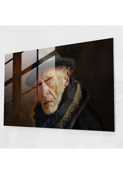 Rembrandt Duvar Dekorasyonu - Yoğun Ifadeler ve Duygu - Rembrandt, Rembrandt, Modern Sanat, Cam Sanatı, 45X30
