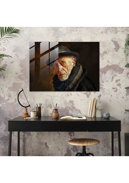 Rembrandt Duvar Dekorasyonu - Yoğun Ifadeler ve Duygu - Rembrandt, Rembrandt, Modern Sanat, Cam Sanatı, 45X30 modelleri