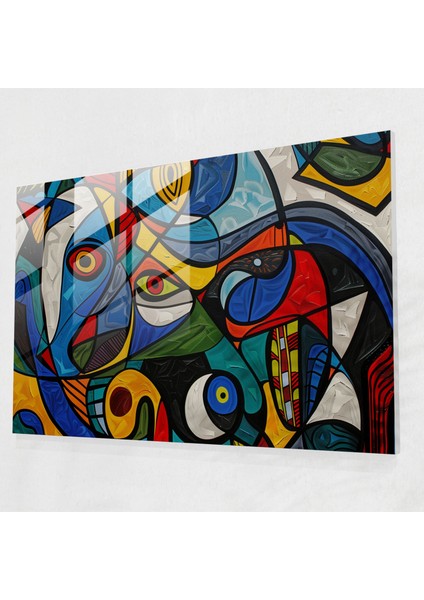 Pablo Picasso Cam Sanatı - Pablo Picasso, Dekor Seçimi, Modern Sanat, Soyut Tasarım, 45X30