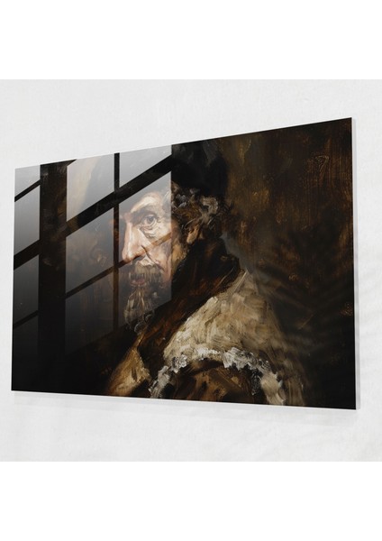 Rembrandt Duvar Dekorasyonu - Rembrandt, Otoportre, Ikonik Poz, Rembrandt, 45X30