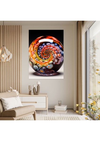 Gerçekçi Cam Heykel Kanvas - Gerçekçi Cam Heykel, Kanvas Duvar Sanatı, Büyüleyici, Dekoratif Cam Kağıt Ağırlığı, 30X50 fiyatları