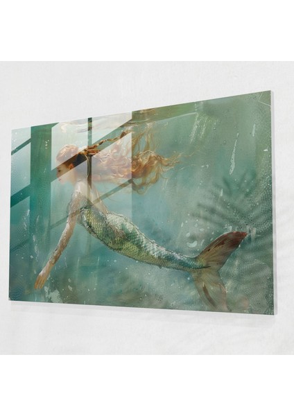 Rafael Öncesi Kardeşlik Deniz Kızı Cam Baskı - Ön Raphael Kardeşliği, Cam Baskı, Modern Sanat, Ev Dekorasyonu, 70X50