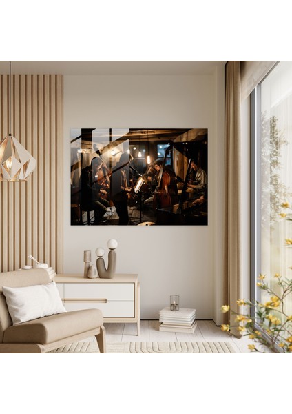 Rembrandt Cam Duvar Sanatı: Performanstaki Müzisyenler - Rembrandt, Müzisyenler, Cam Duvar Sanatı, Rembrandt, 45X30 fiyatları