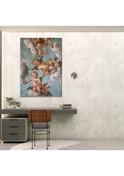 Raffaello Sanzio Melekler - Raffaello Sanzio Duvar Sanatı Kanvas Tablo, Ev Dekorasyonu, 30X50 fiyatları