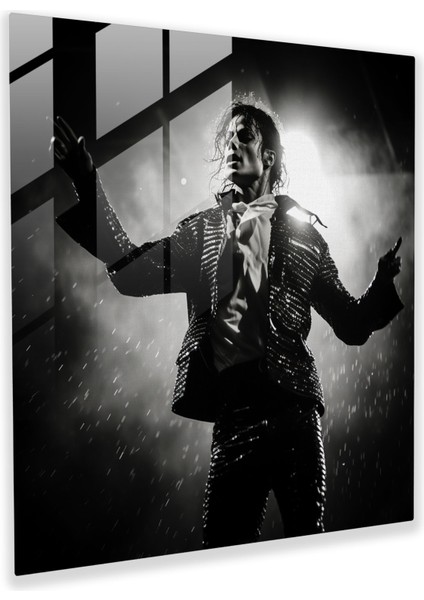 Michael Jackson Sahne Cam Baskı - Micheal Jackson, Cam Baskı, Michael Jackson, Cam Sanatı, 30X30