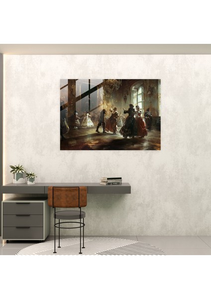 Rembrandt Tarihi Sahne Modern Cam Baskı - Rembrandt, Cam Sanatı, Ev Dekorasyonu, Cam Duvar Sanatı, 45X30 fiyatları