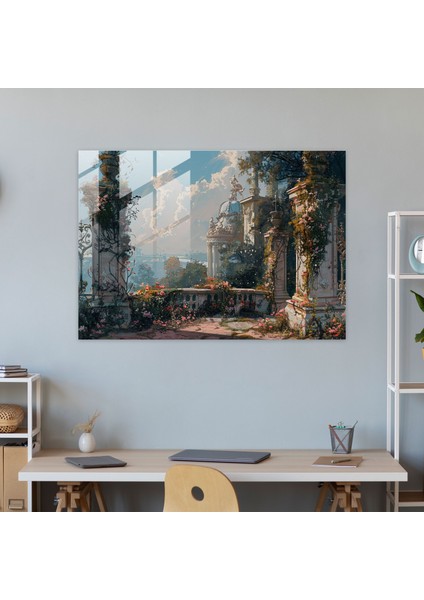 Rokoko Tarzı Resim Cam Sanatı - Rokoko Tarzı Resim, Ev Dekorasyonu, Rokoko Tarzı Resim, Duvar Dekorasyonu, 45X30 modelleri