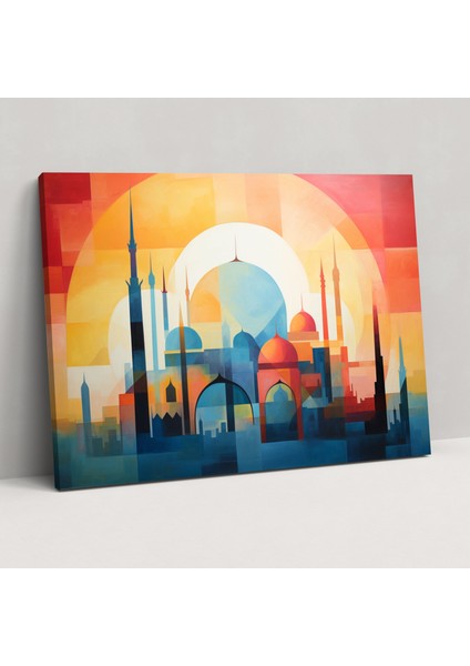 Cami Kanvas Tablo - Modern Soyut Tablo - Cami, Modern Soyut Resim, Ev Dekorasyonu, Kanvas Tablo, 50X30