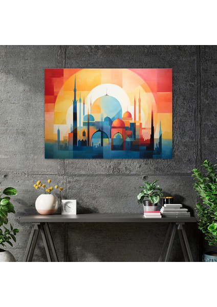 Cami Kanvas Tablo - Modern Soyut Tablo - Cami, Modern Soyut Resim, Ev Dekorasyonu, Kanvas Tablo, 50X30 modelleri