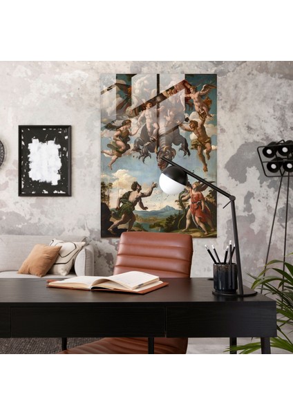 Raffaello Sanzio Cam Duvar Sanatı - Raffaello Sanzio, Ev Dekorasyonu, Cam Baskı, Modern Sanat, 30X45