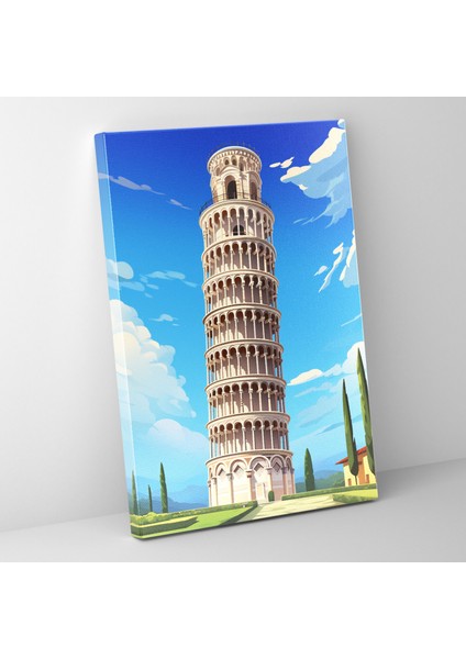 Pisa Kulesi Kanvas Tablo - Pisa Kulesi, Pisa Kulesi, Kanvas Tablo, Kanvas Tablo, 30X50