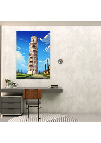 Pisa Kulesi Kanvas Tablo - Pisa Kulesi, Pisa Kulesi, Kanvas Tablo, Kanvas Tablo, 30X50