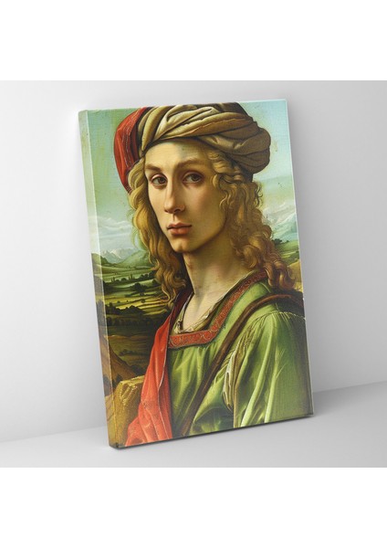 Raffaello Sanzio Kanvas Tablo - Genç Bir Adamın Portresi - Raffaello Sanzio, Kanvas Tablo, Ev Dekorasyonu, 30X50