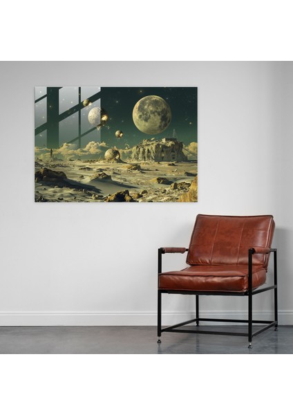 Gerçeküstü Uzay Manzaraları Cam Baskı - Salvador Dali, Gerçeküstü, Salvador Dali, Uzay Manzaraları, 45X30 fiyatları