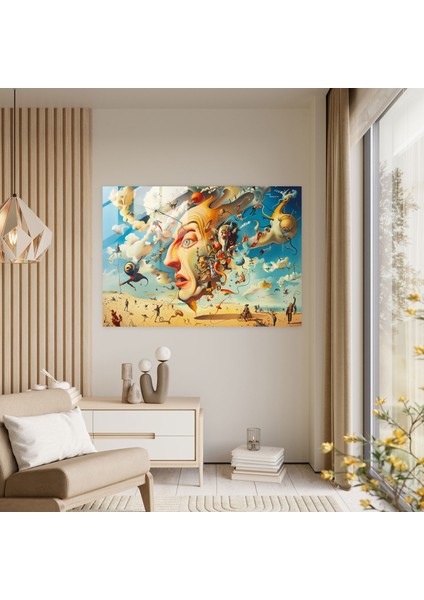 Canlı Rüya Dünyası Cam Baskı - Salvador Dali, Canlı Rüya Dünyası, Kaprisli Karakterler, Salvador Dali, 45X30 fiyatları