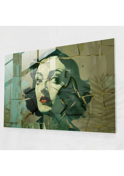 Salvador Dali Çekmeceli Kadın Cam Baskı - Salvador Dali, Ev Dekorasyonu, Salvador Dali, Modern Sanat, 45X30