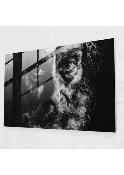 Rembrandt Cam Sanatı - Yoğun Otoportre - Rembrandt, Duvar Süslemesi, Otoportre, Yoğun Anlatım, 45X30