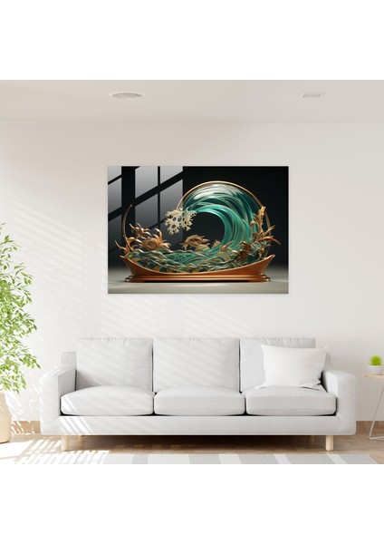 Sörf Duvar Dekorasyonu - Sörf, Cam Duvar Sanatı, Cam Sanatı, Sörf Tahtaları, 45X30