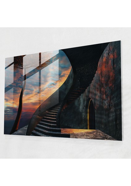 Sürrealizm Modern Sanat - Sürrealizm Sanatı, Cam Baskı, Ev Dekorasyonu, Sürrealizm Sanatı, 45X30