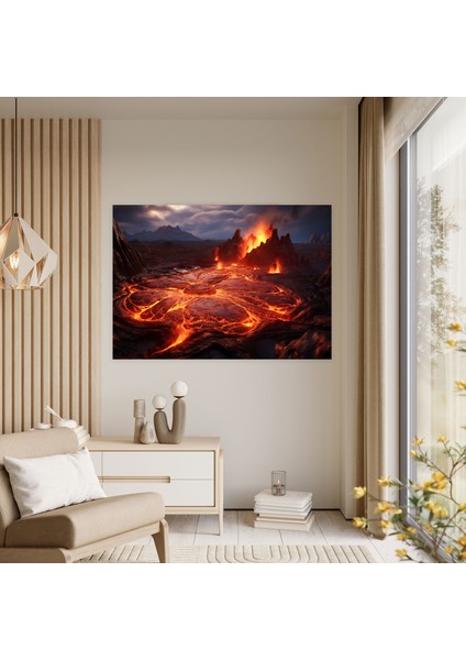 Volkan Kanvas Tablo - Volkan, Kanvas Tablo, Kanvas Tablo, Huşu, 50X30 fiyatları