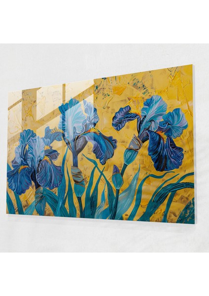 Süsen Cam Duvar Sanatı - Vincent Van Gogh, Cam Sanatı, Vincent Van Gogh, Cam Baskı, 45X30