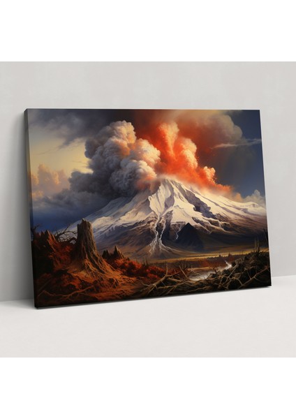 Volkan Kanvas Tablo - Volkan, Kanvas Tablo, Volkan, Duvar Dekorasyonu, 50X30