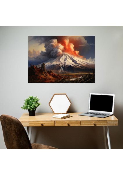 Volkan Kanvas Tablo - Volkan, Kanvas Tablo, Volkan, Duvar Dekorasyonu, 50X30 fiyatları
