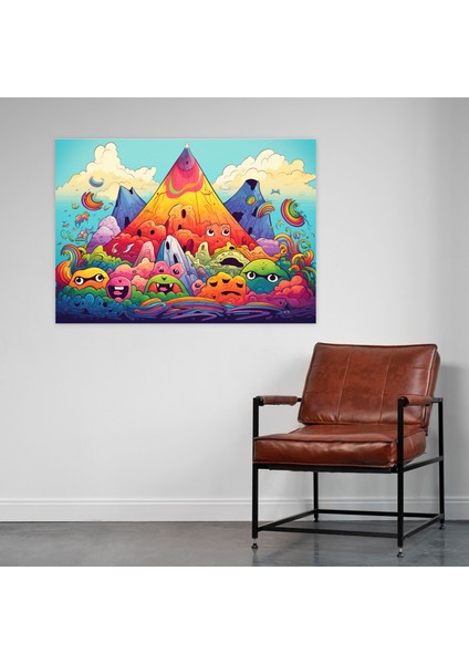 Volkan Kaprisli Kanvas Tablo - Volkan, Ev Dekorasyonu, Mutlu Yüzler, Kanvas Tablo, 50X30 modelleri