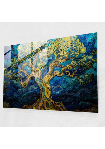 Vincent Van Gogh Cam Duvar Sanatı: Büyülü Dut Ağacı Ormanı - Vincent Van Gogh, Ev Dekorasyonu, Vincent Van Gogh, Cam Duvar Sanatı, 45X30